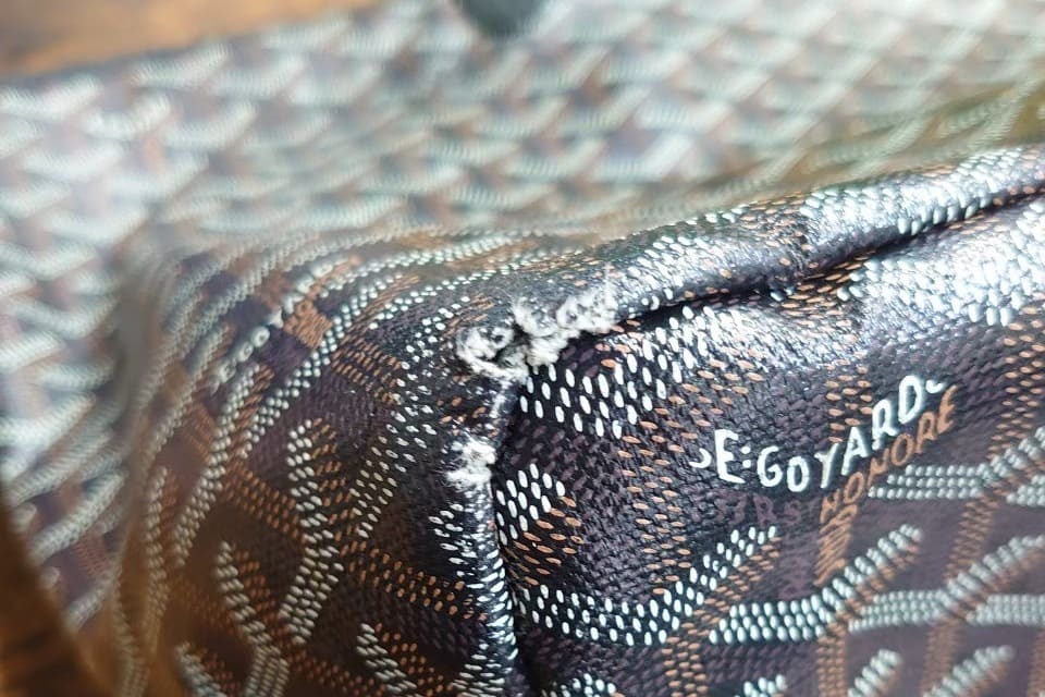 ゴヤール(GOYARD)のサンルイトートバッグのお悩み｜ボロボロの持ち手 